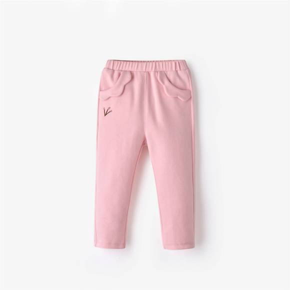 NEW AIMAMA toddler girl ruffled pocket pant in pink - Picture 1 of 4